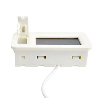 Termometer Digital Tertanam Baterai Depan TPM-30, Termometer Inkubator Tangki Ikan Akuarium Reptil Hewan Peliharaan