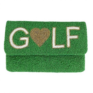 Sac de golf HASAN CRAFT vert perlé, 100 % coton, fait main, forme rectangulaire, design cousu, capacité 3L+, rangement moderne - Product Image 1