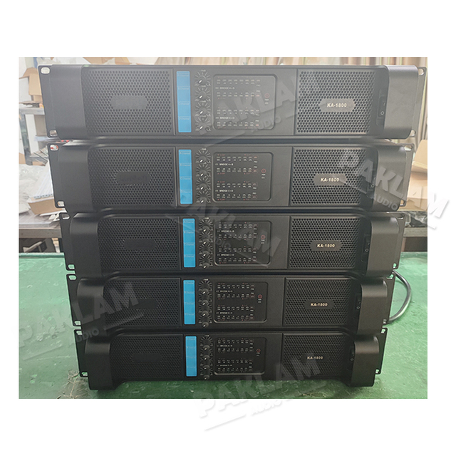 Professional Audio Video & Lighting 4-Channel Class D Power Amplifier 1000W 1500W 1800W 4-AMP with 1000W 1500W 1800W Watt Power