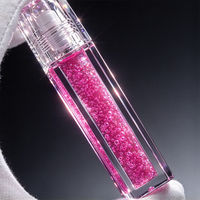 Gloss à lèvres hydratant longue durée personnalisé avec logo de marque privée, huile à lèvres repulpante aux couleurs fruitées, hydratation naturelle, vente en gros