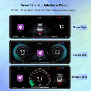 Vjoycar Mini Tesla Bảng điều khiển HUD 6.8inch Carplay màn hình cảm ứng <span class=keywords><strong>Android</strong></span> Auto Head up hiển thị cho Tesla mô hình 3 y máy ảnh tùy chọn - Product Image 4