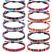 Bracelet arcs-en-ciel tissé à la main femmes hommes LGBT fierté Gay lesbienne Bracelets tressés Bracelet unisexe Couple amitié bijoux