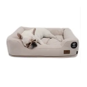 LS peppy buddies boucle customized dog sofa beds removable cover for wholesale beds for dogs for Small Medium Large all season