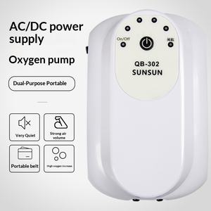 ปั๊มออกซิเจนสำหรับ<span class=keywords><strong>ตู้</strong></span><span class=keywords><strong>ปลา</strong></span> SunSun รุ่น QB-301/QB-303 แบบพกพา ใช้ไฟบ้านได้ ชาร์จผ่าน USB ได้ เงียบพิเศษ - Product Image 2