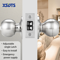 XSDTS GL02 Funciona con Tuya Smart, Cerradura Biométrica de Huella Dactilar, Sistema de Seguridad de Entrada sin Llave para Puerta Principal, Fácil Instalación
