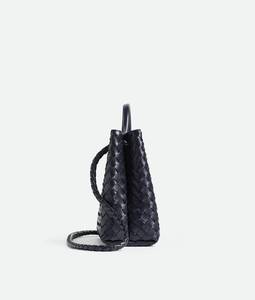 Bottega BV <b>Small</b> Andiamo Top Handle Bag in Supple Intrecciato Leather with Signature Knot Detail and <b>Sliding</b> Cross-body Veneta - Product Image 4