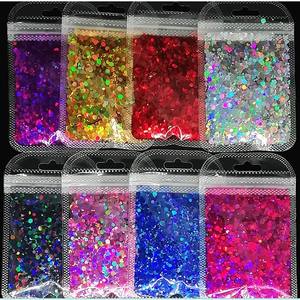 Polvo de Purpurina de Poliéster al por Mayor en Bolsas de 1 kg, Purpurina de Color Blanco Iridiscente para Pintura - Product Image 2