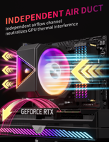 Enfriador de CPU RGB upHere, enfriador de CPU RGB ARGB, ventilador de CPU RGB de 120 mm, ventilador RGB para PC, para refrigeración de CPU LGA1700 AM5 AM4
