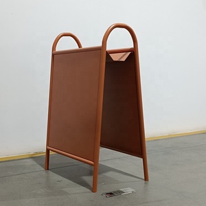 Letrero de doble cara con marco metálico en forma de A para exteriores, soporte para acera, publicidad para tiendas y negocios - Product Image 3
