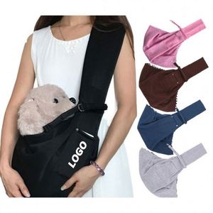 Crossbody Pet Sling Bag with Pocket for <b>Cats</b> and Small Dogs up to 15 Pounds, Hands Free Outdoor Travel Promotional <b>Gift</b> - Product Image 1