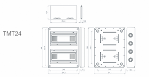 <b>Waterproof</b> Plastic <b>Box</b> TMT(HT) Series HT-24 Distribution <b>box</b> - Product Image 2