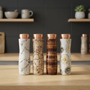 Trendy Floral Designer Eco-Friendly Metal Dishwasher Safe Anti-corrosion Coating Boiling Water Safe Outdoor Use <b>Tea</b> Drinkware - Product Image 4