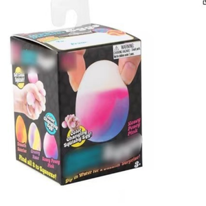 Multicolor Glitter Easter Eggs Stress Relief Squeeze Soft Silicone <b>Rebound</b> Fidget Toys for Boys and Girls Collectibles - Product Image 3