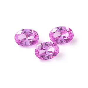 Rộng rãi 5A hấp dẫn lỏng đá quý lớp Nhẫn <span class=keywords><strong>Ruby</strong></span> đá hoa hồng màu hồng phòng thí nghiệm tạo ra màu hồng hình bầu dục <span class=keywords><strong>Ruby</strong></span> đá quý - Product Image 1