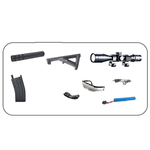 Nueva Pistola <span class=keywords><strong>de</strong></span> <span class=keywords><strong>Gel</strong></span> Eléctrica Realista con Mira Telescópica, Juguete <span class=keywords><strong>de</strong></span> Agua Automático M416 3000 - Product Image 3