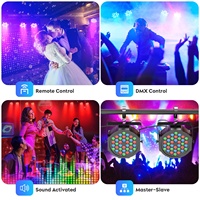 U`King 36W Projecteur LED RGB Rechargeable sur Batterie pour DJ, KTV, Boîte de Nuit, Effet Disco