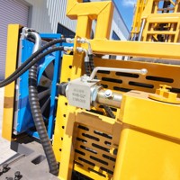 Foreuse de puits d'eau sur chenilles de 500 m, vitesse de levage rapide de 29 m/min, force de levage de 30 T, machine de forage