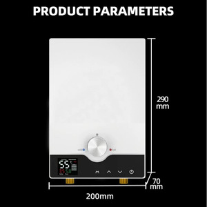 <span class=keywords><strong>Chauffe</strong></span>-<span class=keywords><strong>eau</strong></span> <span class=keywords><strong>instantané</strong></span> sans réservoir à température constante à fréquence variable 9KW blanc pour douche rapide et chaude en 2 secondes pour salle de bain familiale - Product Image 2