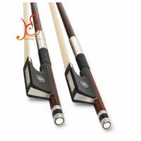 Archet de violon en bois de santal vert, poils de cheval blanc véritable, talon en ébène, tailles 4/4, 3/4, 1/2, accessoires pour violon