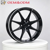 Jantes en alliage 10 branches noir brillant 16-19 pouces 5x110 pour Opel Vauxhall Mercedes