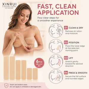 Al por mayor Cinta de <span class=keywords><strong>silicona</strong></span> para senos, Tiras reutilizables para levantar el busto, Sujetador invisible sin costuras para vestidos sin espalda y con escote pronunciado, Marca privada - Product Image 4