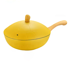 פופולרי 4 pcs חמוד צב ערכת כלי בישול Nonstick פאן מטבח בישול סיר ווק וסיר מרק רפואי אבן שאינו מקל מטגנים פאן סטים - Product Image 5