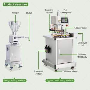 Machine entièrement automatique à croûte d'oeufs en acier inoxydable avec chargeur-Nouveau 220V programmable à haute efficacité - Product Image 5