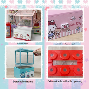 Organisateur de bureau rectangulaire en bois fait main, boîte de rangement pour bijoux et maquillage pour la maison et le bureau - Product Image 4