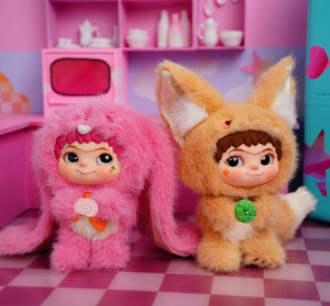 WAKUKU Design creativo volpe e coniglio trucco diario figurine interattive alla moda in vinile Blind Box giocattoli con funzione di sorpresa - Product Image 1