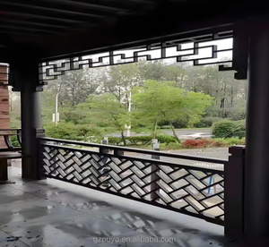 Перила для виллы, храма, балкона, лестницы, крыльца, парка, внутреннего двора в античном стиле из нержавеющей стали и алюминиевого сплава - Product Image 5