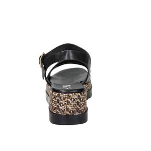 รองเท้าแตะส้นเตารีดผู้หญิงสเปซ โมดาสีดำ 50236-E5 สไตล์แพลตฟอร์ม - Product Image 4