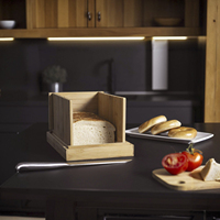 Planche à découper manuelle en bambou de haute qualité avec guide couteau, logo laser, écologique, pliable, durable, facile à nettoyer, non toxique, faite maison