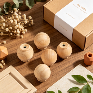 Custom Round Wooden Drawer Knob Small <b>Wood</b> Cabinet Pull for Dresser <b>Cupboard</b> Furniture Handle Home Office Hardware Wholesale - Product Image 6