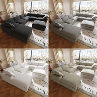 Großhandel Nordisches Luxus-Wohnzimmer-Design Abnehmbares Sofa B&B Hotel Design L-förmiges Sofa