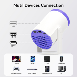 JUNUO Turn 1 Hot Selling 200Ansi 720P 1+8GB Newest Android 14 with BT Portable <b>Projector</b> for Home Use Mini <b>Projector</b> - Product Image 2