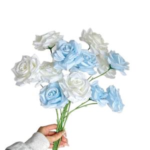 Fleurs artificielles en soie, haute simulation, pour décorations de mariage, style romantique et rêveur, réutilisables, pour la décoration intérieure - Product Image 5