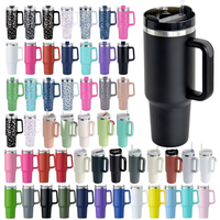 Taza de Viaje Personalizada con Logotipo, 40 oz, Libre de BPA, Apta para Alimentos, Acero Inoxidable 304, Aislamiento al Vacío, con Asa y Pajita, Apta para Lavavajillas, Corporativa