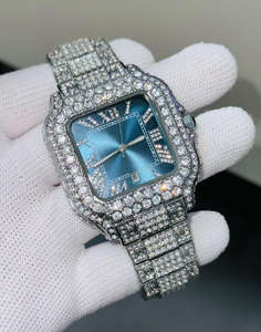 Relojes de Cuarzo 2025 para Hombre, Caja Cuadrada, Reloj de Lujo con Diamantes para Hombre, con Bisel de Circonita Grande, Reloj de Mano Moderno de Moda Hip Hop - Product Image 2