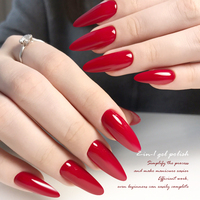 Échantillon gratuit Couche de base en caoutchouc rouge classique Vernis à ongles gel UV à base épaisse