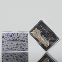 Cartes à jouer promotionnelles personnalisées à bas prix, impression sur papier bleu 280 g/m², cartes à poker durables et écologiques, impression 4 couleurs, logo