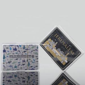 Harga Murah kustom cetak 280 Gsm biru inti kertas kartu Poker Promosi 4 warna bermain kartu Set dengan Logo - Product Image 4