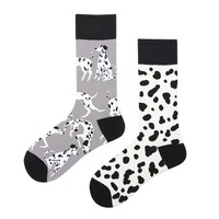 Chaussette de bonne chance pour adultes Chaussettes dépareillées pour femmes Chaussettes étranges colorées sur le thème du chat chanceux Chaussettes classiques pour hommes