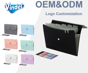 Papelería Personalizada para Oficina y Escuela, Archivadores de PP con 7 Bolsillos, Productos de Archivo Expandibles Tipo Acordeón, Carpetas para <span class=keywords><strong>Documentos</strong></span> - Product Image 1