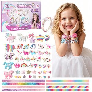 <b>Cute</b> Hairband Making Set Teen Girls Plastic Alice <b>Headbands</b> Cartoon Butterfly Bracelet Craft Kit Party Favor Gift - Product Image 1