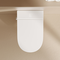 Offre Spéciale : WC Intelligent Mural avec Citerne, Couvercle à Ouverture Automatique, Siège Chauffant Instantané, Télécommande, Double Chasse d'Eau Électrique Intelligente