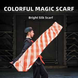Pañuelo de Seda Metálica para Trucos de Magia Escénica, Actuaciones de Magia de Cerca, en Colores Rojo, Amarillo, Azul, Verde, Negro, Blanco, <span class=keywords><strong>Rosa</strong></span> y Zebra - Product Image 2