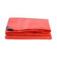 Couverture de bâche PE rouge Couverture de durcissement de béton imperméable pour une utilisation sur la route Bâches isolées Ripstop tissées pour les textiles de maison de voitures