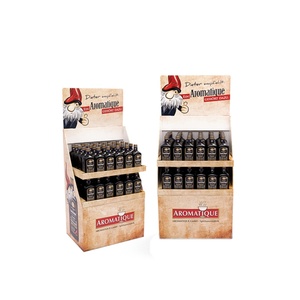 ขาตั้งแสดงสินค้าเครื่องดื่มแบบพับได้ รีไซเคิลได้ คุณภาพสูง ออกแบบฟรีตามสั่ง สำหรับโปรโมชั่นขายปลีก - Product Image 1