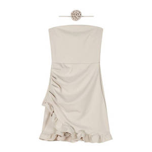 Robes à volants pour femmes Style innocent-séduisant jupe de hanche robe de bal simple - Product Image 3