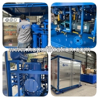 Nouvelle machine de régénération d'huile de transformateur triphasée 380V montée sur remorque mobile, unité de traitement d'huile diélectrique HOPU 8 gallons